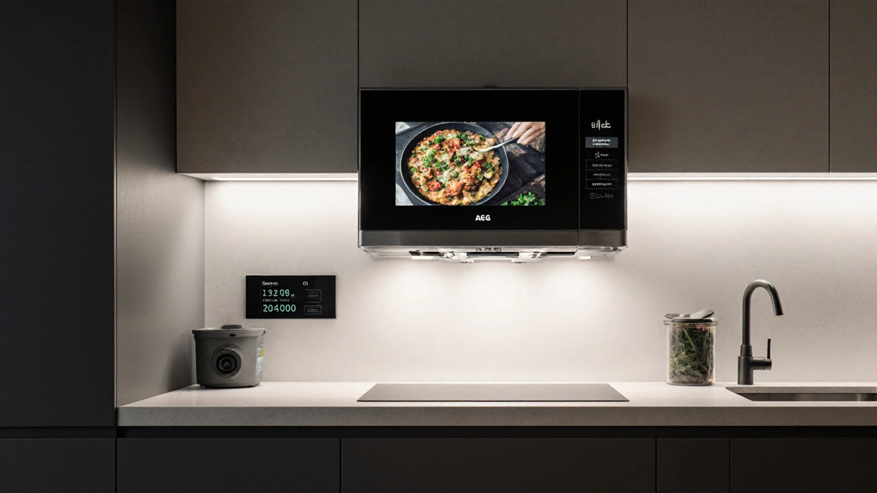 Budoucí kuchyňský přístroj s AI, kompostováním a recyklací tepla.