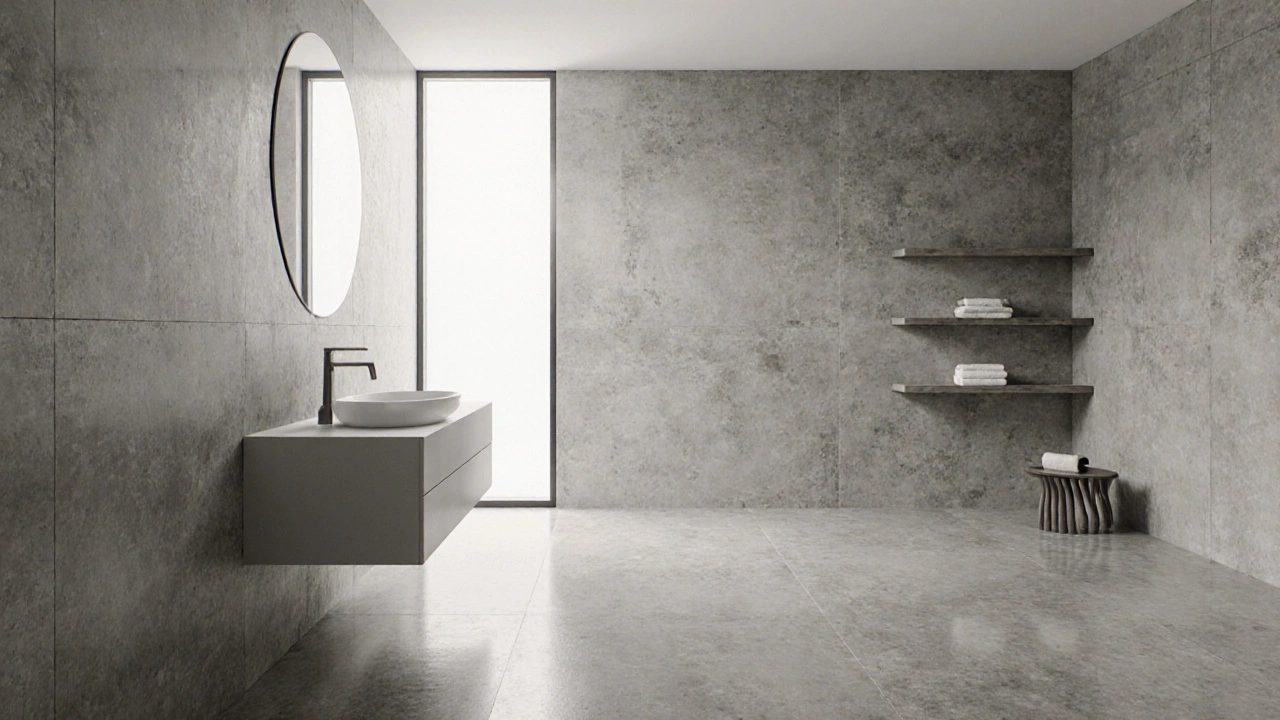 Mikrocement na stěnách: bezespárový povrch pro moderní interiér