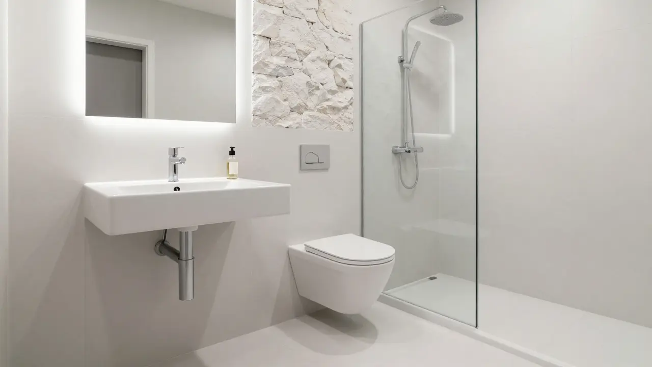 Koupelna v minimalistickém stylu: čisté linie a jak to vytvořit