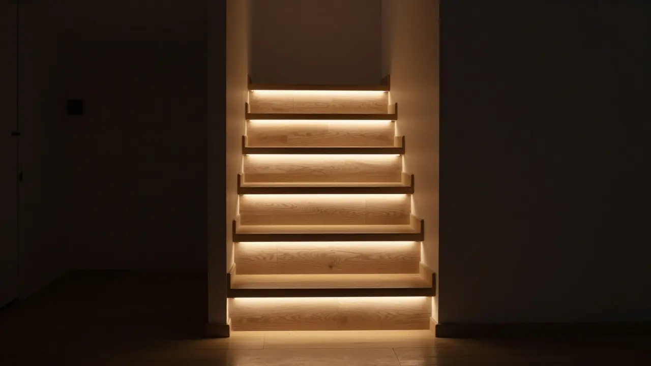 Osvětlení schodiště v hale: jak zajistit bezpečnou noční orientaci