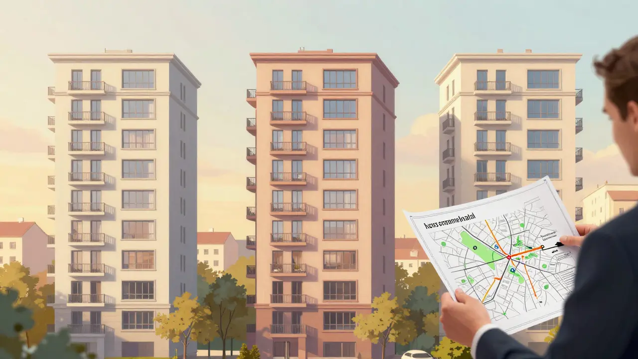 Porovnávací metoda pro byty v Praze 4 s důrazem na polohu a výhled.