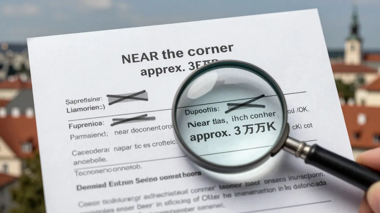 Přesná identifikace nemovitosti v kupní smlouvě s důrazem na katastrální údaje.