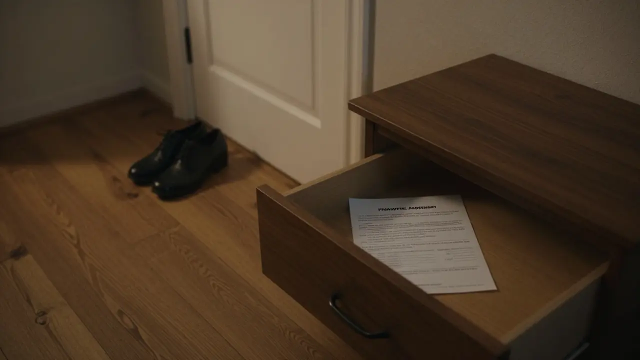 Prázdný byt s notářsky ověřeným souhlasem a předmanželskou smlouvou.