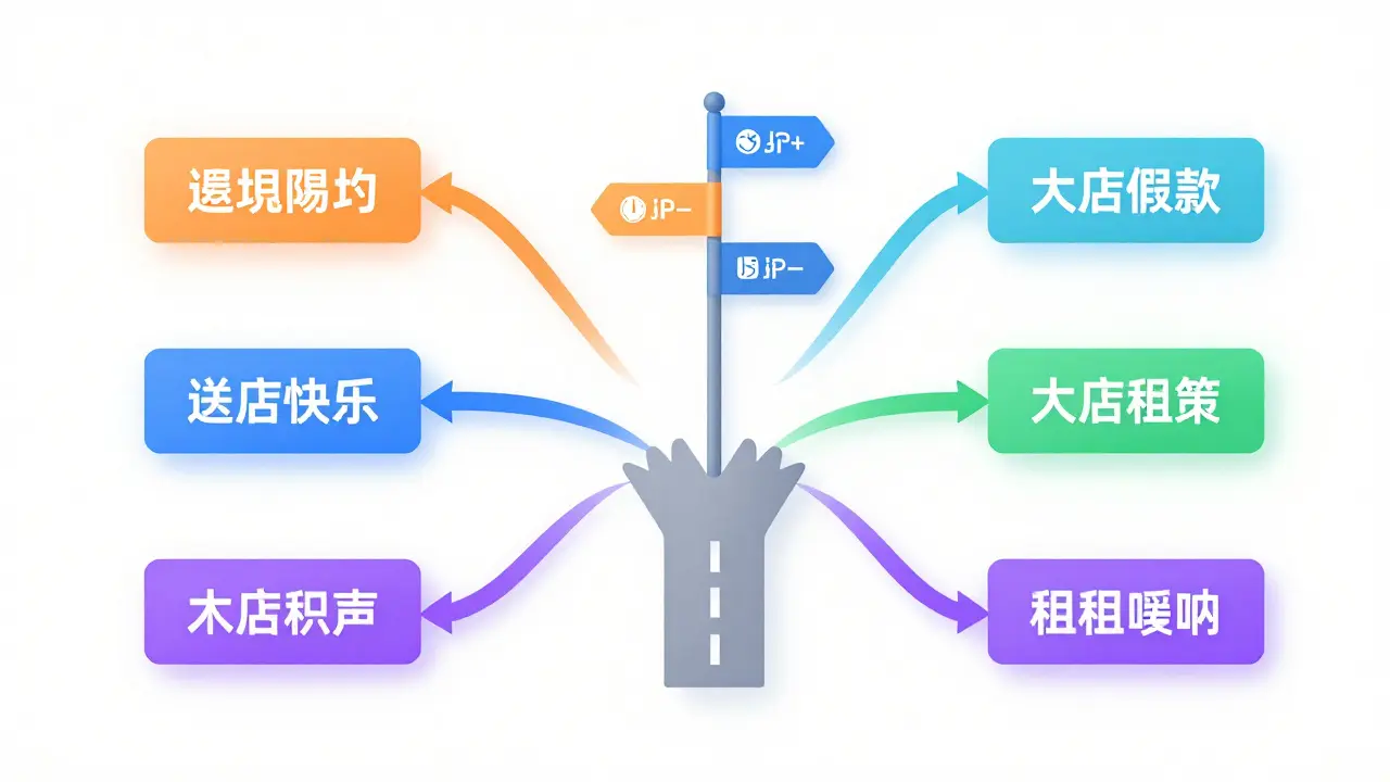 Různé cesty financování nemovitosti jako rozvětvená mapa