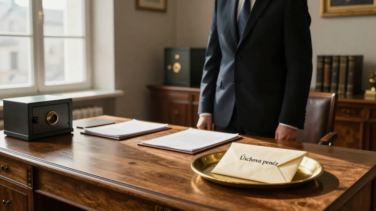 Úschova peněz u notáře, advokáta nebo banky: Která možnost je pro vás nejlepší?