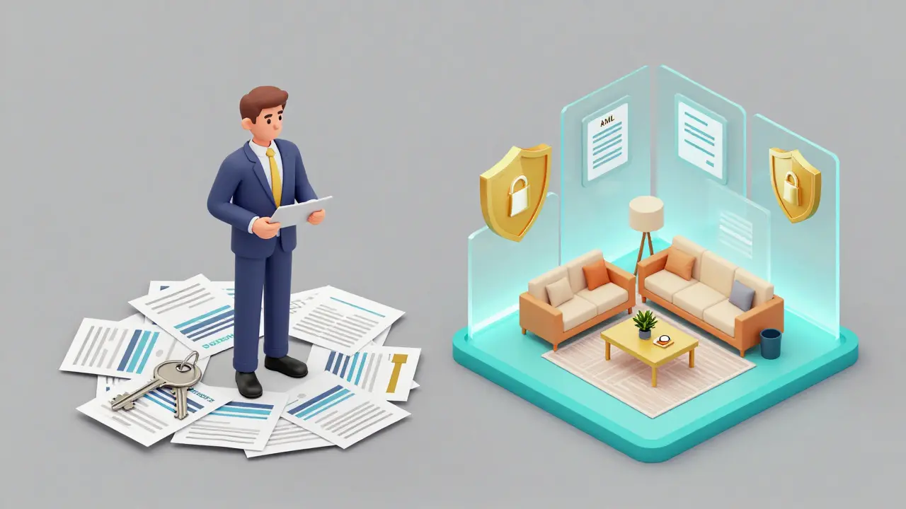 Konceptuální zobrazení přechodu od jednoduchého makléře k certifikovanému expertu.