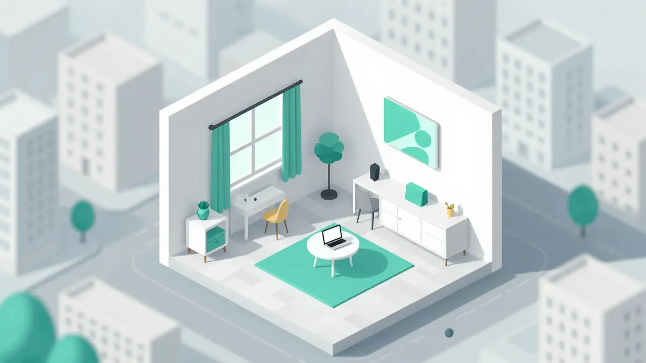 Moderní a kompaktní byt 2+kk v minimalistickém stylu pro digitální nomády.