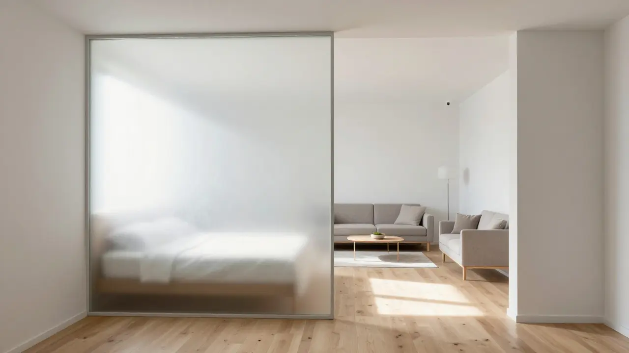 Průsvitné příčky v bytě: Jak sklo a polykarbonát opticky zvětší malé prostory