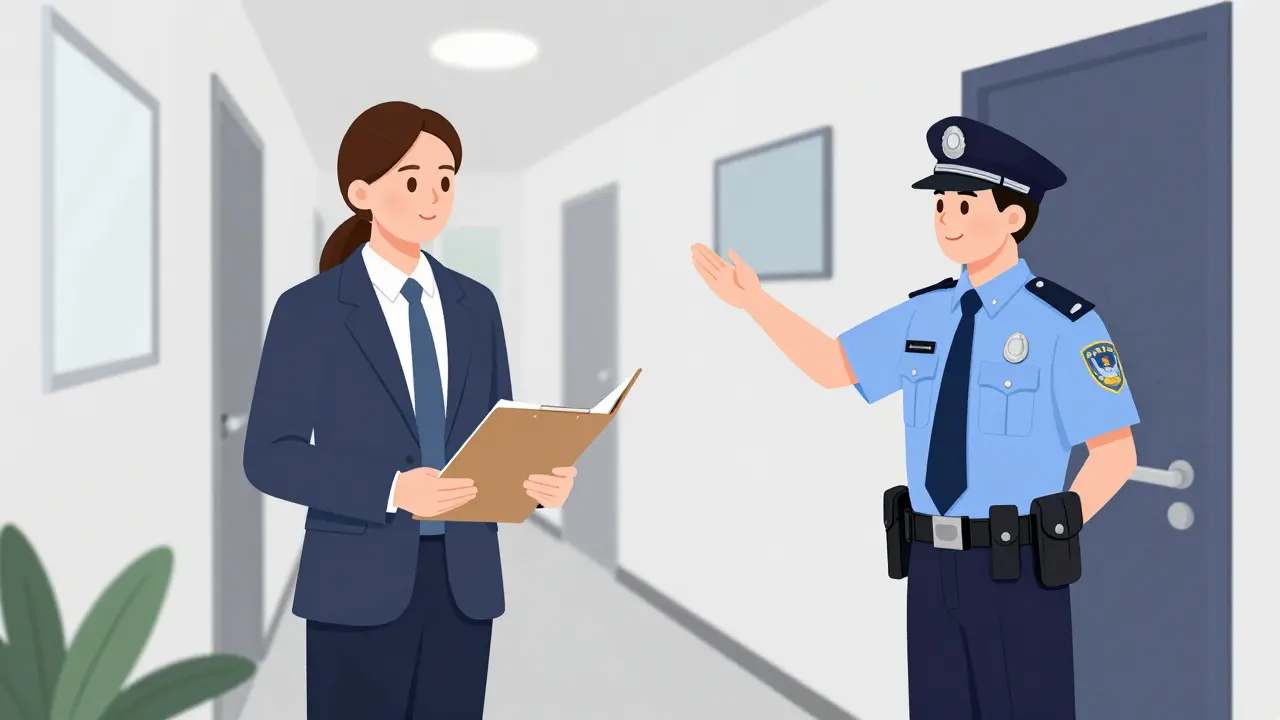 Pronajímatel spolupracující s policií při kontrole dokumentů