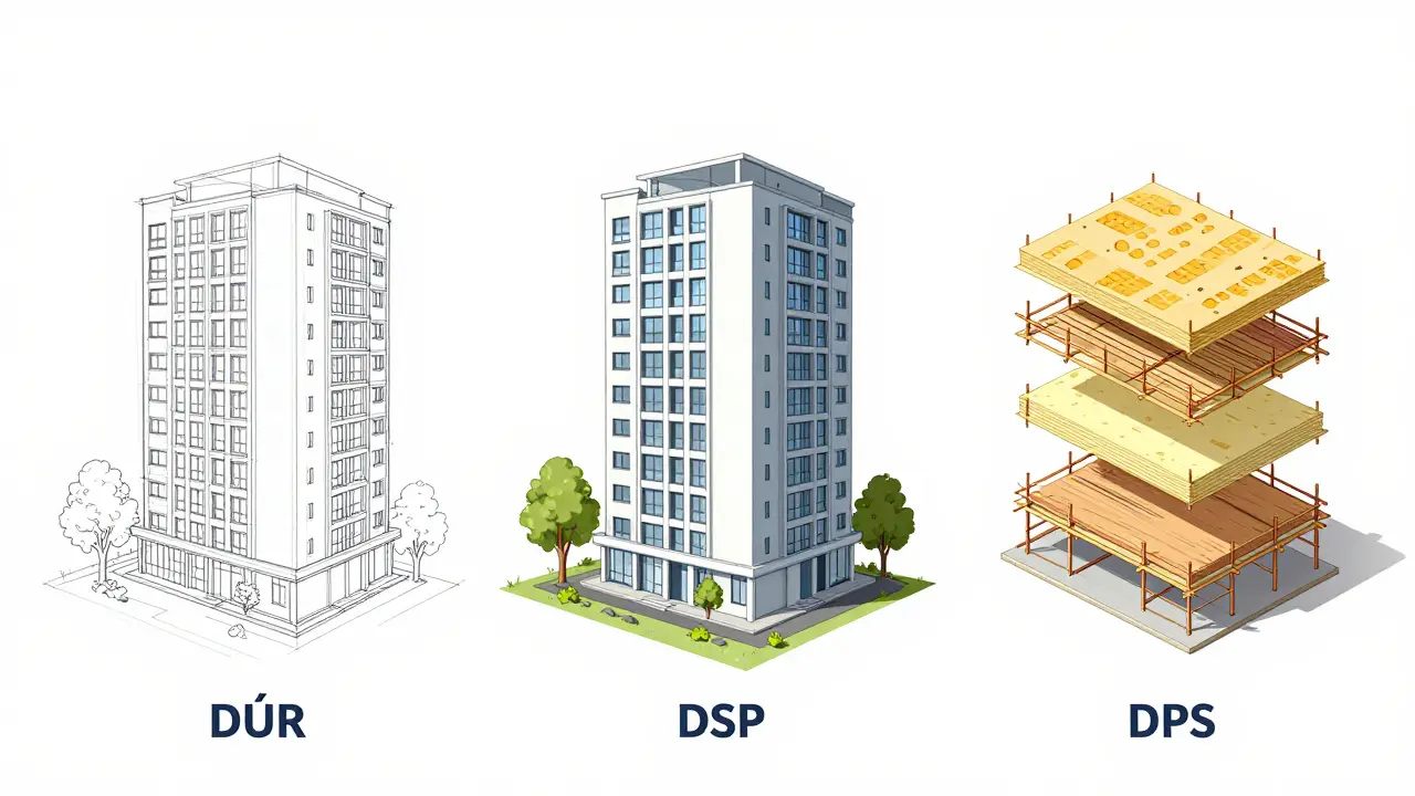 Tři fáze projektové dokumentace od náčrtu k detailu