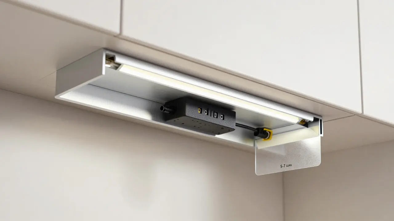 Instalace LED osvětlení pod kuchyňskou skříňkou