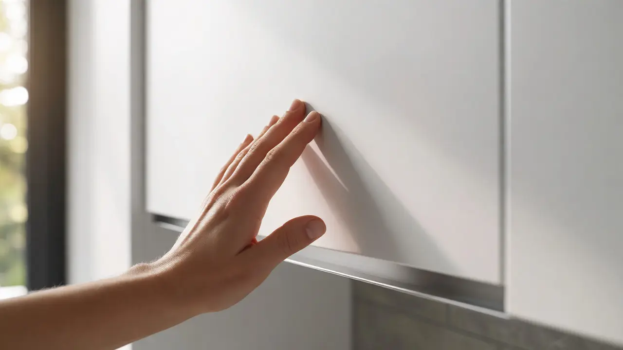 Bezúchytkové otevírání kuchyňských skříní: Push-to-open vs. madla