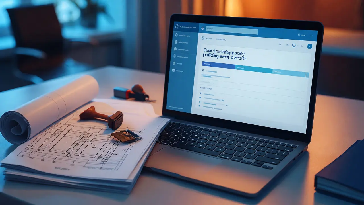 Laptop s portálem pro podání žádosti a tištěná dokumentace