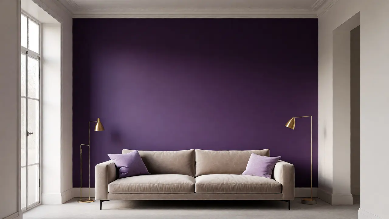 Purpurová v interiéru: Jak dosáhnout luxusu a tajemství bez přeplácenosti